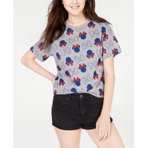Disney Juniors Minnie Bow Graphic T-Shirt - Women's Size